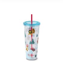 NEW Tim Hortons 4oz Holiday Plastic Straw Tumbler Limited Edition - $723.05 MXN