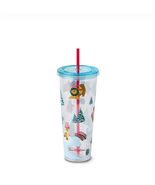 NEW Tim Hortons 4oz Holiday Plastic Straw Tumbler Limited Edition - €33,58 EUR