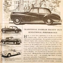 1954 Daimler Conquest Range Import Advertisement Autocar Automobilia DWP... - $29.99