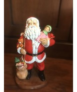 Vintage CMC 1988 Ceramic Santa Figurine 9&quot; height - £9.24 GBP