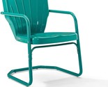 Crosley Furniture CO1031-TU Ridgeland Retro Metal Chair, Turquoise, Set ... - $292.99