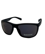 Timberland Mens Rectangle Matte Black Plastic Sunglass, Blue Lens  TB717... - $22.49