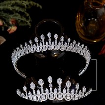 New Design Crystal Tiara Headband Fascinato Bride Wedding Crown Jewelry For Wome - £81.77 GBP