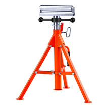 VEVOR Roller Pipe Stand Jack 28&quot;- 52&quot; Adjustable 45# Steel Foldable 2500 LBS - £122.29 GBP