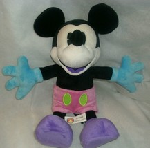 14&quot; Disney Poseable Articulated White Mickey Mouse Stuffed Animal Plush Toy Doll - £18.55 GBP