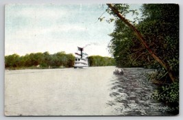 Chautauqua NY Steamer Through The Chadakoin 1910 Postcard B44 - £7.92 GBP