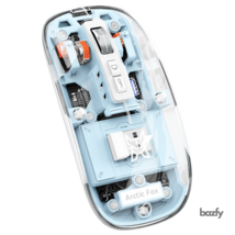 Pureview Transparent Wireless Bluetooth Rechargeable Gaming Mouse 2.4GHz... - $15.99