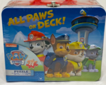 Paw Patrol Puzzle in Lunch Box - Tin 24-Piece Nickelodeon New - All Paws... - $15.83