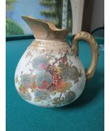 Antique Royal Doulton Pitcher Creamer Floral  6 X 4 1/2" Original - $143.55