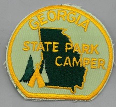 Vtg Georgia State Park Camper Patch Souvenir - $128.60 MXN