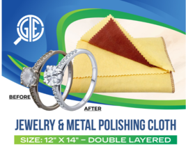 Jewelry Polishing Rouge Cloth Cleaner for Gold Silver Coins Watches Bras... - $9.40
