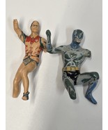 1966 Ideal Justic League Batman And Robin 3 Inch Figures - $47.79 CAD
