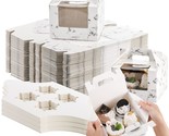 40 Pack Cupcake Boxes With Window And Handle, 4 Cavity Paper Cupcake Hol... - $46.99