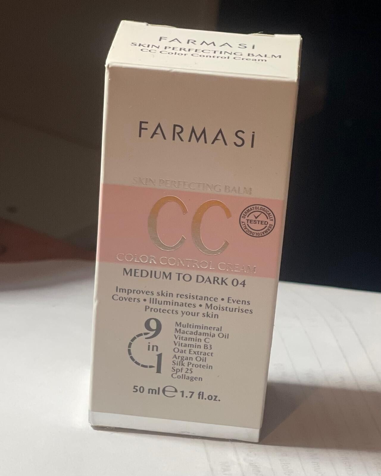Farmasi 9in1 CC Color Control Cream Medium to Dark 04 Skin Perfecting