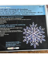 Energy Best 35 inch Christmas EZ Light Twinkling LED Snowflake - $112.92 CAD