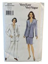 Vogue Sewing Pattern 9177 Jacket Skirt Pants Misses Size 8-12 - $7.67