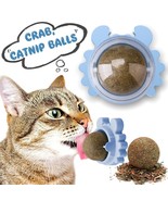 3Pcs Rotatable Cat Treat Toys With Catnip Snack Licking Ball Kitten Pet ... - £15.97 GBP