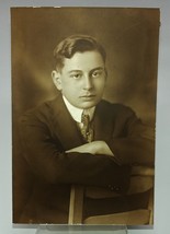 Antique Photograph Dapper Handsome Young Man circa 1916 - £27.98 GBP