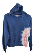 Wild Fox Hoodie Small Womens Blue Tie Dye Long Sleeve Hooded Sweatshirt ... - $17.93