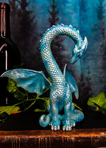 Ebros Valentine Cupid Love Blue Dragon Figurine 5.5&quot;Tall Romantic Male Dragon - £20.09 GBP