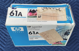 2 New GENUINE HP Black Toners 61A &amp; 61X  Open Box Pull Tab Intact C8061A... - £19.63 GBP