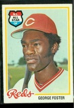 Vintage 1978 Topps Nl All-Star Baseball Card #500 George Foster Cincinnati Reds - £7.51 GBP
