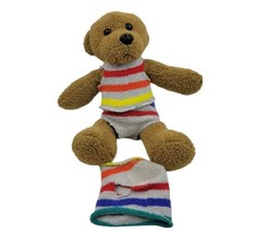 Cute Mini Teddy Bear Plush Brown with Custom Clothes - £12.75 GBP