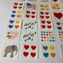 Vintage Mrs. Grossman’s Stickers Set Hearts Flowers Rabbit American Flag - £14.38 GBP