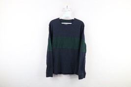 Vtg Abercrombie &amp; Fitch Mens Small Faded Color Block Knit Long Sleeve T-Shirt - £31.10 GBP