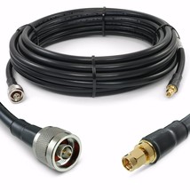 36 Ft Sma Male To N Male Premium 240 Series Low-Loss Coax Cable (50 Ohm) For 4G  - £77.89 GBP