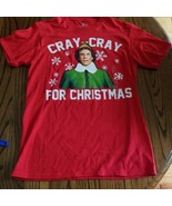 New ELF Cray Cray For Christmas Unisex Vintage Red Size Small T-Shirt - $17.81