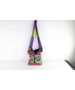 Vintage 90s Streetwear Acid Wash Rainbow Peace Sign Venice Beach Crossbo... - $1,020.41 MXN