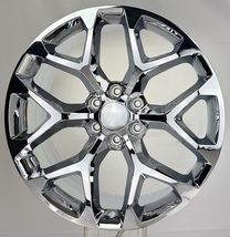ONE SINGLE Chrome 22" Snowflake Wheel Rim For 2000-2026 GMC Sierra Yukon... - $356.40