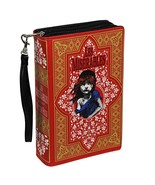 Red Vinyl Les Miserables Book Handbag Victor Hugo Novelty Purse Crossbod... - $49.00