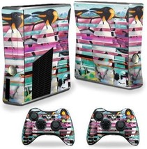 Penguin Party Mightyskins Skin Compatible With X-Box 360 Xbox 360 S Cons... - $36.98