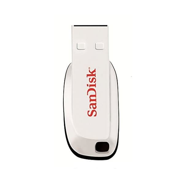 SanDisk SDCZ50C-016G-B35W 16 GB Cruzer Blade USB 2.0 Flash Drive - White  - $29.00
