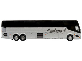 Prevost H3-45 Coach Bus &quot;Academy Bus Lines&quot; Silver Metallic Limited Edition 1/87 - £55.96 GBP