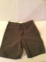 Size 30 Cherokee shorts flat front green inseam 8.5 inch mens - £14.15 GBP