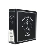 2 BCW 3&quot; Heavy Duty D-ring Black Baseball Binder Albums - $652.86 MXN