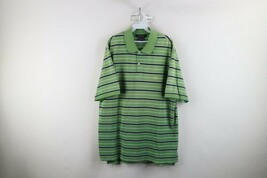 Brooks Brothers Mens XL Distressed Performance Polo Striped Golf Polo Shirt - $22.23