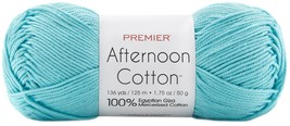 Premier Yarns Afternoon Cotton Yarn-Pale Teal - £16.58 GBP