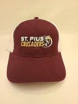 Cap America Crusaders Logo Maroon/White Embroidered Mesh Snapback Hat NEW  - $12.75