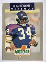 Herschel Walker Minnesota Vikings 1990 Police Gatorade NFL Football Card - £0.79 GBP