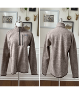Patagonia Better Sweater 1/4 Zip Jacket Pullover Womens $110 Brown Heath... - $755.38 MXN