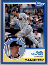 2018 Topps 1983 Topps Baseball Blue 83-74 Gary Sanchez  New York Yankees - £10.22 GBP