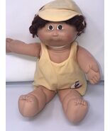 vintage cabbage patch kids doll coleco overall yellowshoets and hat 1979... - $48.63 CAD