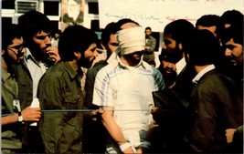 Blindfolded American Embassy Official Paraded by Iranian Students Postcard PC179 - £7.86 GBP