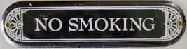 No Smoking Plaque Porcelain Metal Sign - $49.95