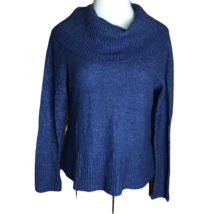 Yarn Art Cowl Neck Pullover Sweater ~ Sz L ~ Blue ~ Long Sleeve  - £13.62 GBP