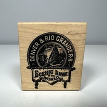 Denver Rio Grande Railroad Railway Rubber Stamp Block Vintage Very Rare ... - $19.79